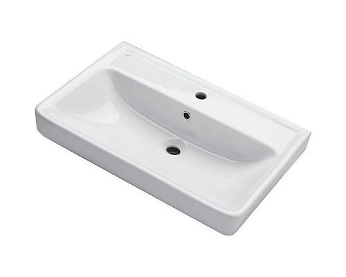 Заказать Тумба с раковиной белый глянец 70 см Bellezza Джела 4639811670018 + 4620000148555 в магазине сантехники Santeh-Crystal.ru