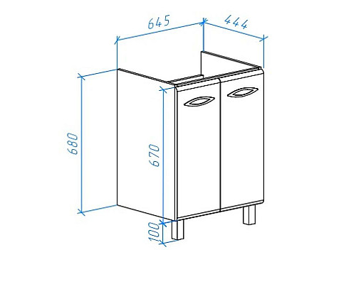 Приобрести Тумба с раковиной белый глянец 70 см Bellezza Джела 4639811660019 + 4620000148555 в магазине сантехники Santeh-Crystal.ru