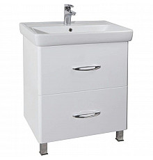 Тумба с раковиной белый глянец 70 см Bellezza Джела 4639811110019 + 4620000148555