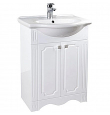 Тумба с раковиной белый глянец 60 см Bellezza Кантри 4639909000017 + 4607104871206
