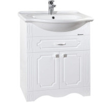 Тумба с раковиной белый глянец 65,5 см Bellezza Кантри 4639910090014 + 4607104872197