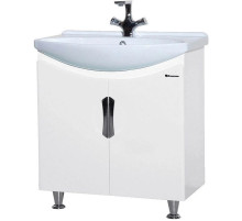 Тумба с раковиной белый глянец 65 см Bellezza Лагуна 4632110240012 + 4620000149897