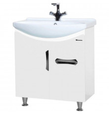 Тумба с раковиной белый глянец 65 см Bellezza Лагуна 4632110090013 + 4620000149897