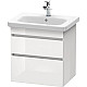 Приобрести Тумба белый глянец 58 см Duravit DuraStyle DS648002222 в магазине сантехники Santeh-Crystal.ru