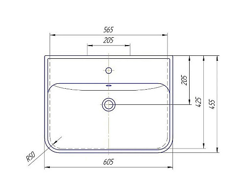 Купить Тумба с раковиной белый глянец 60,5 см Bellezza Олимпия 4639309110019 + 4640021061152 в магазине сантехники Santeh-Crystal.ru