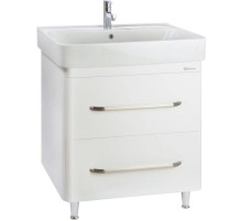 Тумба с раковиной белый глянец 60,5 см Bellezza Олимпия 4639309110019 + 4640021061152