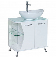 Тумба с раковиной белый глянец 71 см Bellezza Рио 4633611241010 + 4620008193823