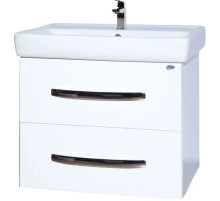 Тумба с раковиной белый глянец 60 см Bellezza Рокко 4635309670010 + 4620000148562