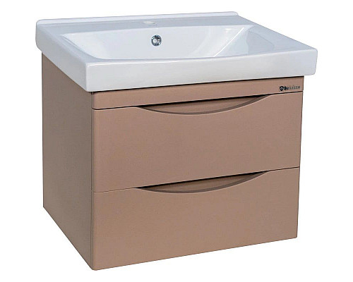Приобрести Тумба с раковиной капучино 60,5 см Bellezza Санриса 4630109180455 + 4690311076861 в магазине сантехники Santeh-Crystal.ru