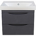 Тумба с раковиной серебро 60,5 см Bellezza Санриса 4630109180363 + 4690311076861