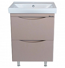 Тумба с раковиной капучино 60,5 см Bellezza Санриса 4630109660452 + 4690311076861