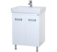 Тумба с раковиной белый глянец 60 см Bellezza Сиена 4633909660011 + 4620000148562