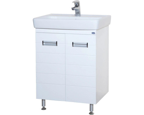 Заказать Тумба с раковиной белый глянец 60 см Bellezza Сиена 4633909660011 + 4620000148562 в магазине сантехники Santeh-Crystal.ru