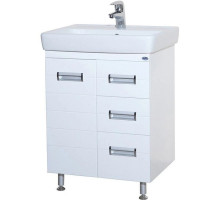 Тумба с раковиной белый глянец 70 см Bellezza Сиена 4633911310010 + 4620000148555