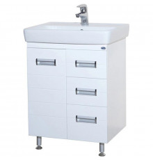 Тумба с раковиной белый глянец 70 см Bellezza Сиена 4633911310010 + 4620000148555