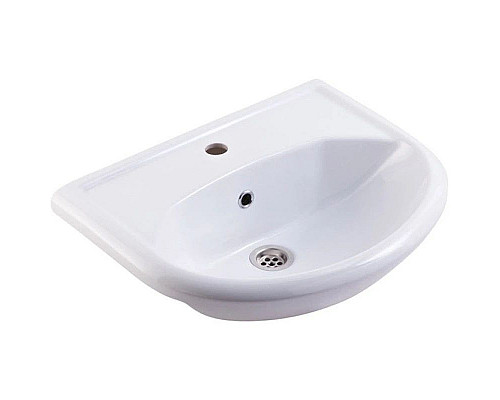 Купить Тумба с раковиной белый глянец 55,6 см Bellezza Уют 4635008240019 + 4620008192765 в магазине сантехники Santeh-Crystal.ru