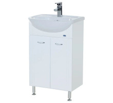 Тумба с раковиной белый глянец 61,5 см Bellezza Уют 4635009240018 + 4620008192772