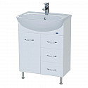 Тумба с раковиной белый глянец 61,5 см Bellezza Уют 4635009140011 + 4620008192772 Тумба с раковиной белый глянец 61,5 см Bellezza Уют 4635009140011 + 4620008192772