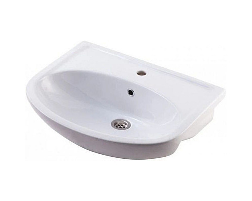 Приобрести Тумба с раковиной белый глянец 61,5 см Bellezza Уют 4635009070011 + 4620008192772 в магазине сантехники Santeh-Crystal.ru