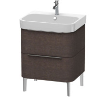 Тумба дуб темный брашированный 62,5 см Duravit Happy D.2 H2637207272