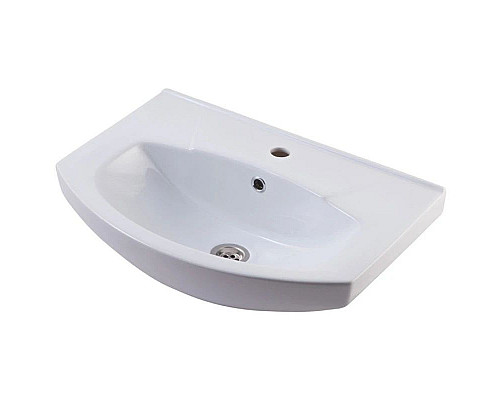 Купить Тумба с раковиной белый глянец 55 см Bellezza Элеганс 4638608240014 + 4620008195551 в магазине сантехники Santeh-Crystal.ru