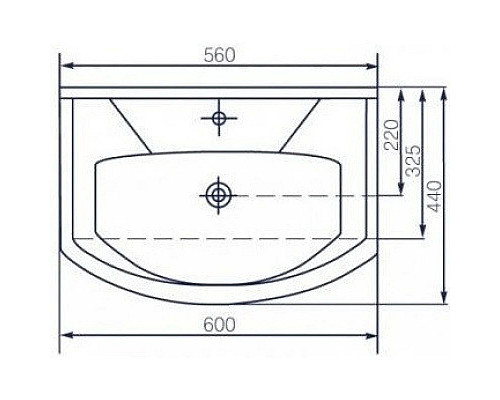 Заказать Тумба с раковиной бежевый глянец/белый глянец 60 см Bellezza Элеганс 4638609240075 + 4620008196114 в магазине сантехники Santeh-Crystal.ru