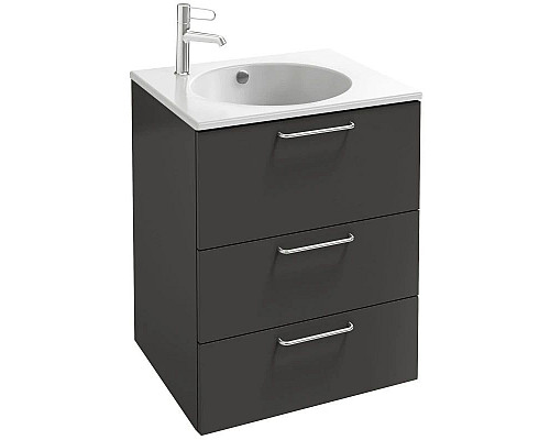 Приобрести Тумба серый антрацит 60 см Jacob Delafon Odeon Rive Gauche EB2530-R5-N14 в магазине сантехники Santeh-Crystal.ru