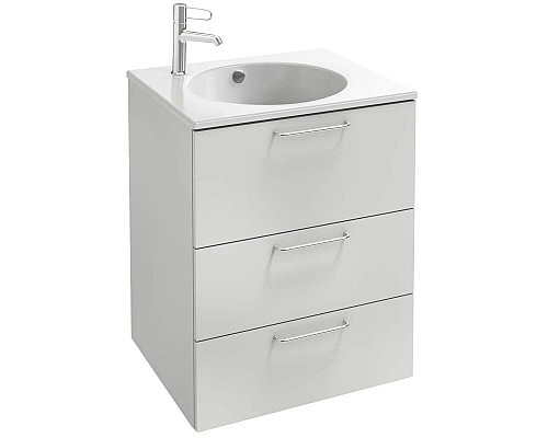 Приобрести Тумба белый глянец 60 см Jacob Delafon Odeon Rive Gauche EB2530-R5-G1C в магазине сантехники Santeh-Crystal.ru