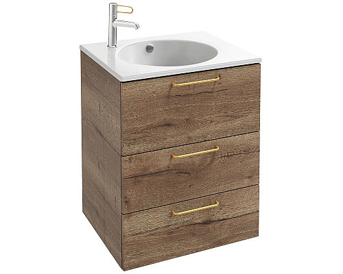 Купить Тумба дуб табак 60 см Jacob Delafon Odeon Rive Gauche EB2530-R8-E52 в магазине сантехники Santeh-Crystal.ru