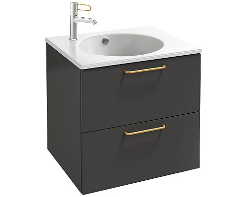 Купить Тумба серый антрацит 60 см Jacob Delafon Odeon Rive Gauche EB2520-R8-N14 в магазине сантехники Santeh-Crystal.ru