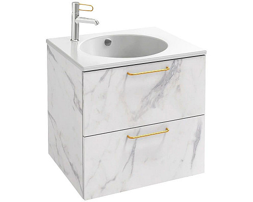 Приобрести Тумба белый мрамор 60 см Jacob Delafon Odeon Rive Gauche EB2520-R8-NR4 в магазине сантехники Santeh-Crystal.ru