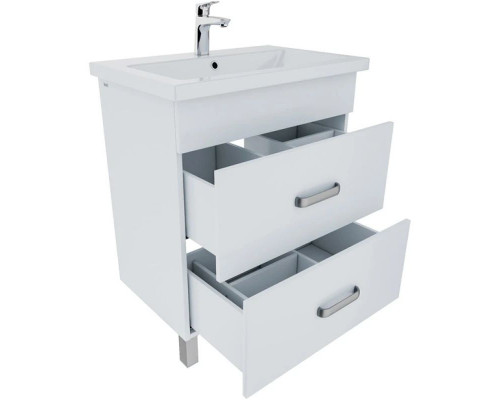 Купить Тумба с раковиной белый глянец 70 см IDDIS Custo New NCU70W0i95K в магазине сантехники Santeh-Crystal.ru