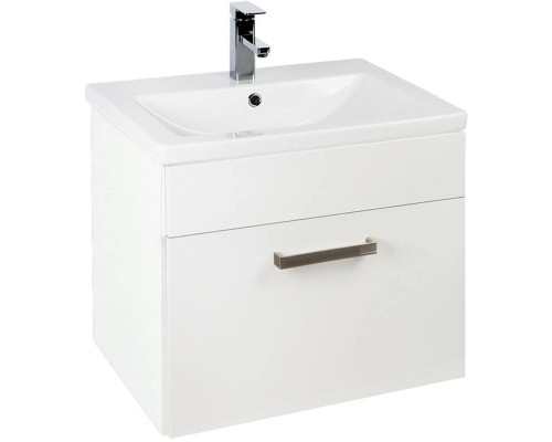 Купить Тумба с раковиной белый глянец 60 см IDDIS Mirro New NMIR60Wi95K в магазине сантехники Santeh-Crystal.ru