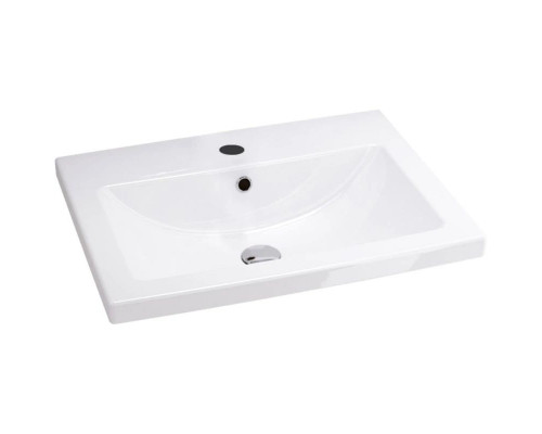 Купить Тумба с раковиной белый глянец 60 см IDDIS Mirro New NMIR60Wi95K в магазине сантехники Santeh-Crystal.ru