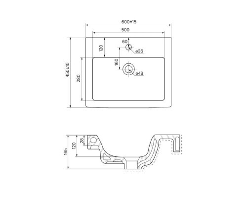 Купить Тумба с раковиной белый глянец 60 см IDDIS Mirro New NMIR60Wi95K в магазине сантехники Santeh-Crystal.ru