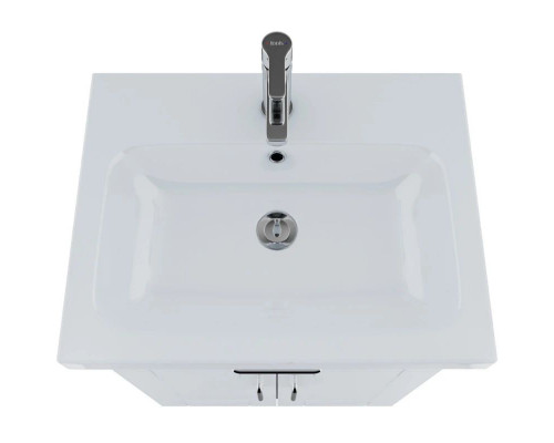 Приобрести Тумба с раковиной белый глянец/дерево 60,5 см IDDIS Sena New NSE60W2i95K в магазине сантехники Santeh-Crystal.ru