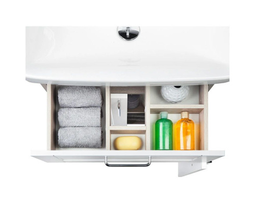 Приобрести Тумба с раковиной белый глянец/дерево 60,5 см IDDIS Sena New NSE60W2i95K в магазине сантехники Santeh-Crystal.ru