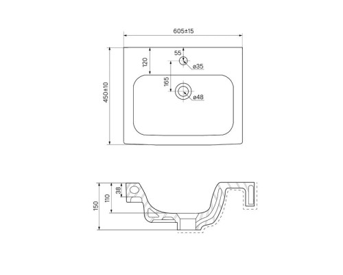 Приобрести Тумба с раковиной белый глянец/дерево 60,5 см IDDIS Sena New NSE60W2i95K в магазине сантехники Santeh-Crystal.ru