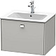 Купить Тумба бетонно-серый матовый 62 см Duravit Brioso BR400101007 в магазине сантехники Santeh-Crystal.ru