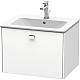 Купить Тумба белый матовый 62 см Duravit Brioso BR400101018 в магазине сантехники Santeh-Crystal.ru
