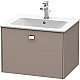 Купить Тумба базальт матовый 62 см Duravit Brioso BR400101043 в магазине сантехники Santeh-Crystal.ru