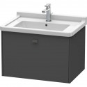 Тумба графит матовый 67 см Duravit Brioso BR404104949