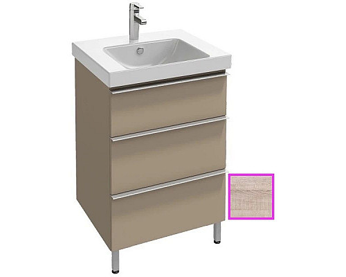 Купить Тумба серый дуб 57 см Jacob Delafon Odeon Up EB990-E71 в магазине сантехники Santeh-Crystal.ru