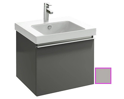 Приобрести Тумба серый титан глянец 57 см Jacob Delafon Odeon Up EB877-N21 в магазине сантехники Santeh-Crystal.ru