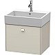 Купить Тумба тауп матовый 58,4 см Duravit Brioso BR405309191 в магазине сантехники Santeh-Crystal.ru
