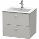 Тумба бетонно-серый матовый 62 см Duravit Brioso BR410100707