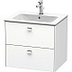 Купить Тумба белый матовый 62 см Duravit Brioso BR410101018 в магазине сантехники Santeh-Crystal.ru