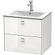 Купить Тумба белый глянец 62 см Duravit Brioso BR410101022 в магазине сантехники Santeh-Crystal.ru
