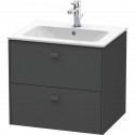 Тумба графит матовый 62 см Duravit Brioso BR410104949