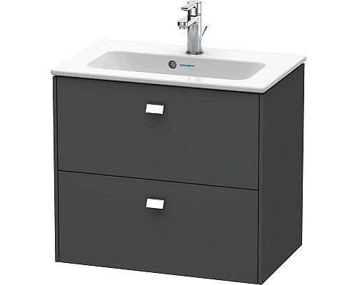 Купить Тумба графит матовый 62 см Duravit Brioso BR411001049 в магазине сантехники Santeh-Crystal.ru